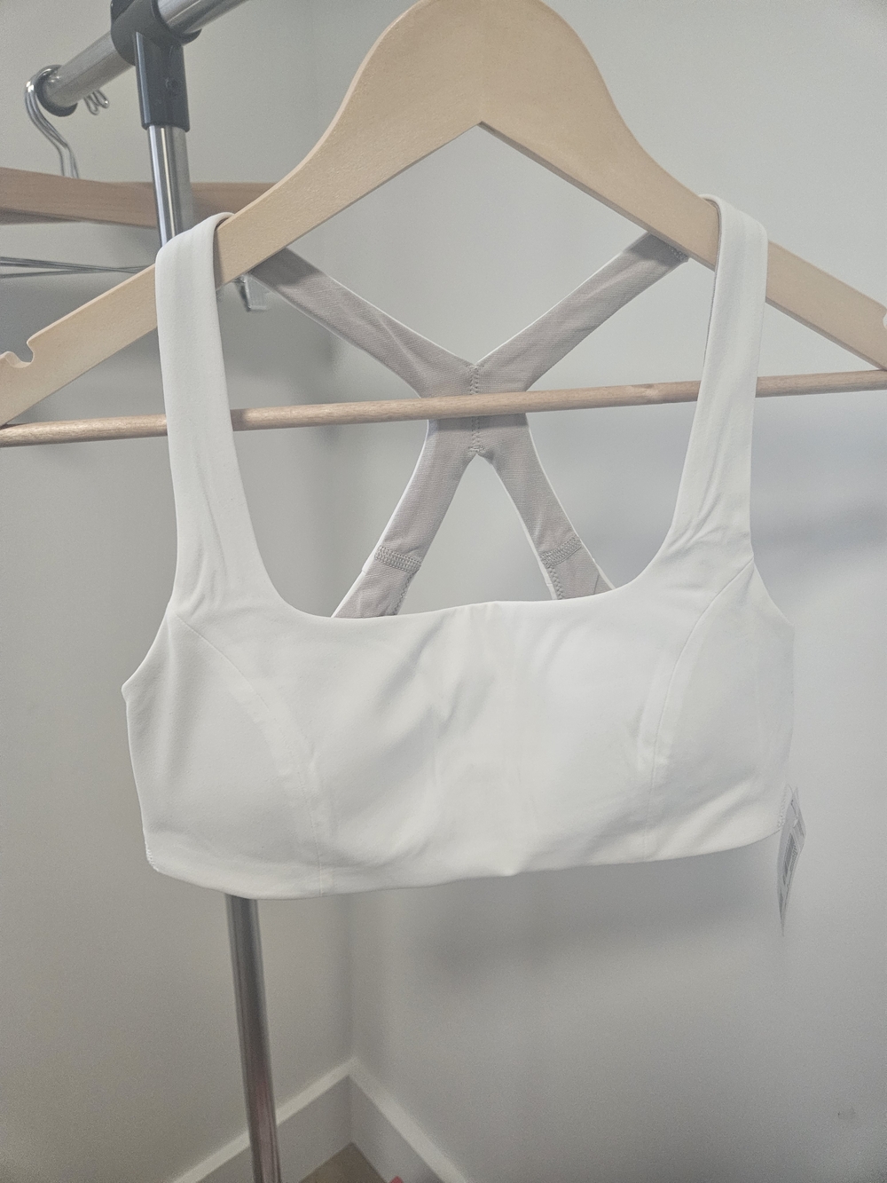 lululemon athletica White SmoothCover Yoga Bra